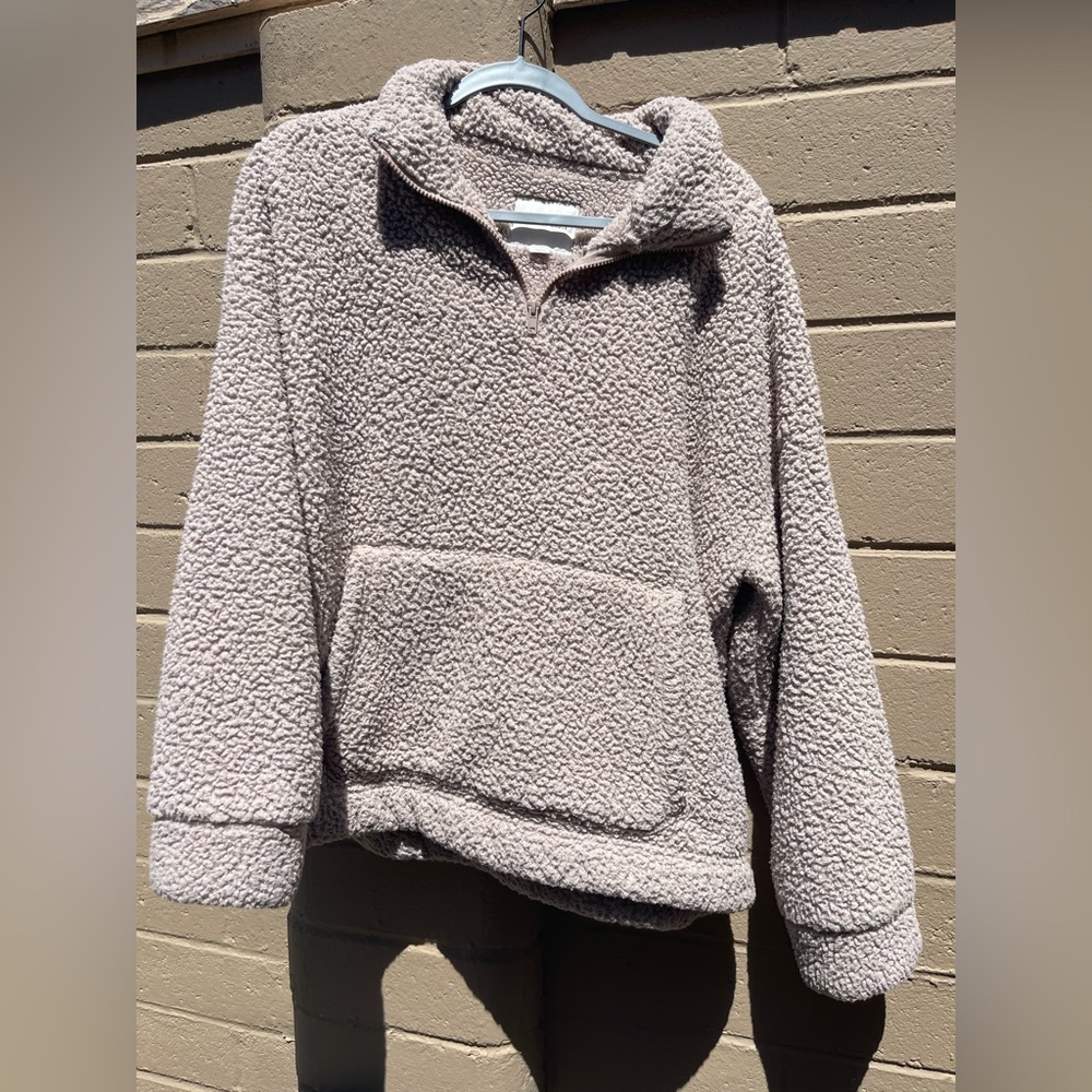 American Eagle Outfitters Gray Cowl Neck Sweater